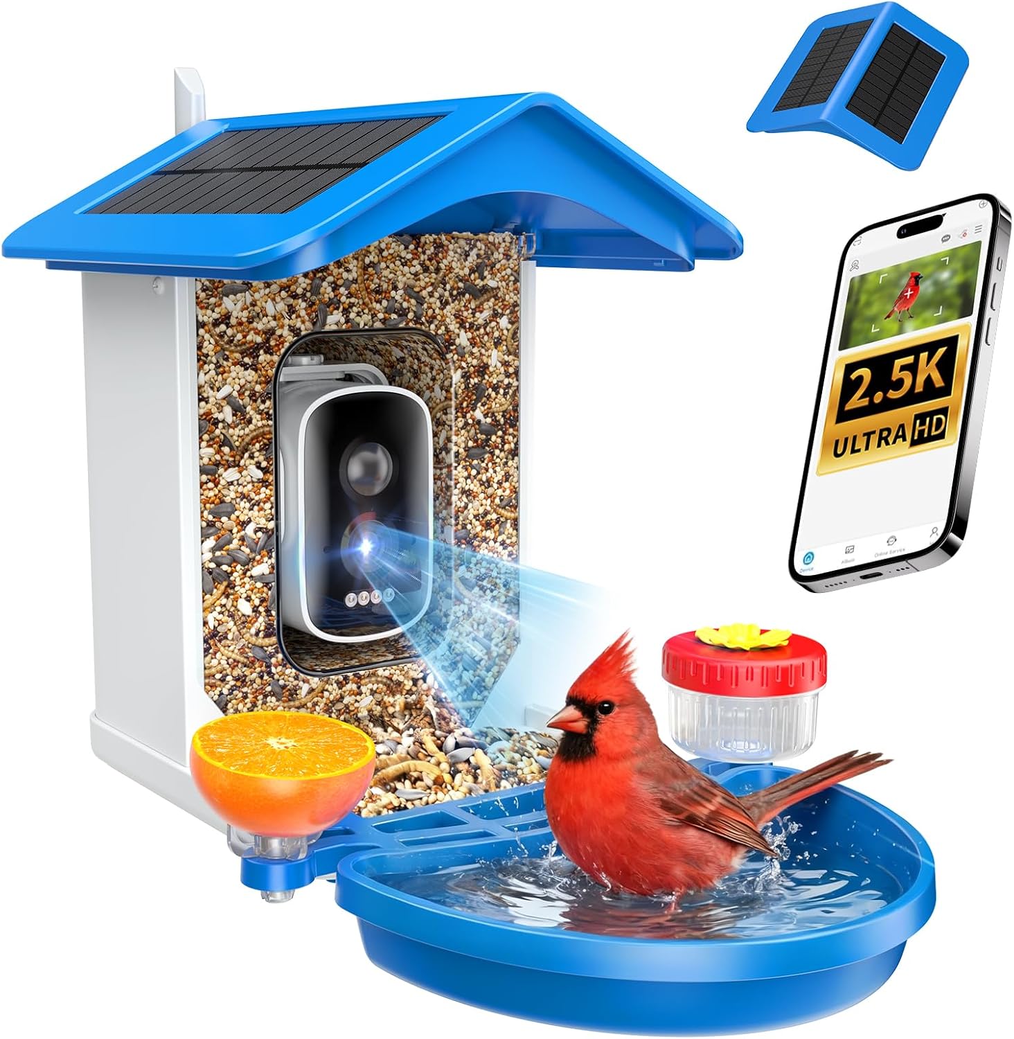 Smart Bird Feeder Camera - Smart Bird Feeder Camera 2.5K QHD,
