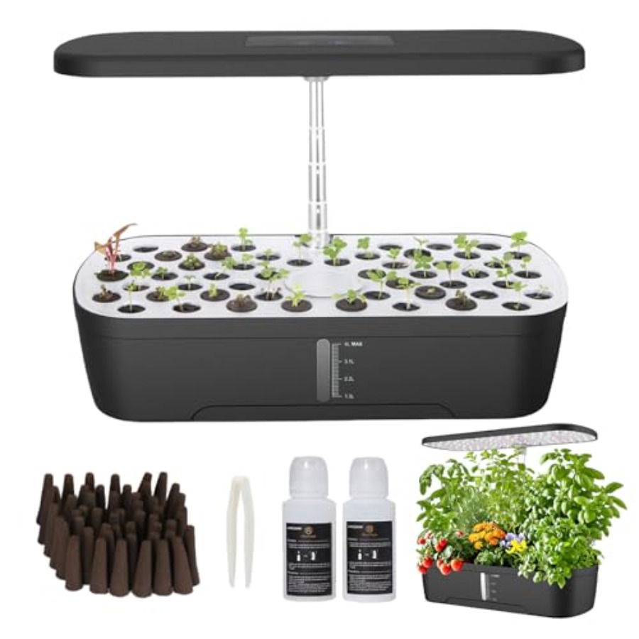 Smart Pod Garden - 52 Pods Hydroponics Growing System Kit,