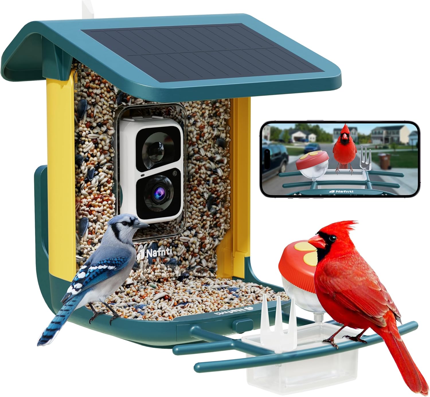 Smart Bird Feeder Camera - Smart Bird Feeder with 2K Camera,
