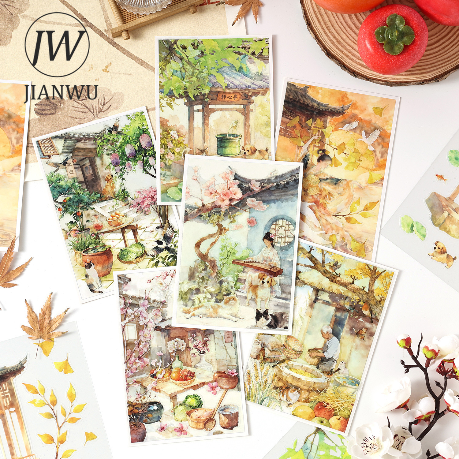 Garden Journal Planner - JIANWU Seasons of Blossom Series Vintage