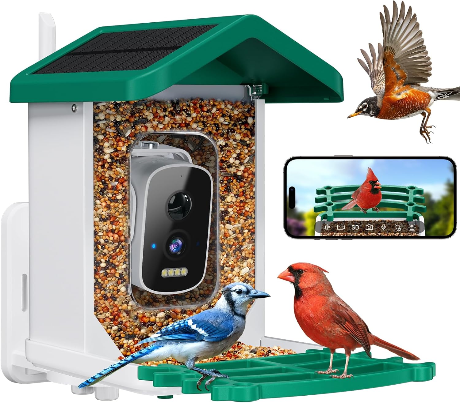 Smart Bird Feeder Camera - Smart Bird Feeder with Camera, 2.5K
