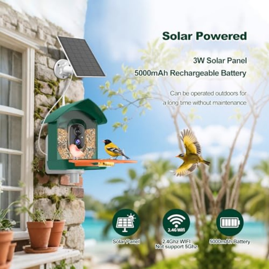 Bird Feeder with Camera, WiFi  - Smart Bird Feeder Camera avaliação e preço