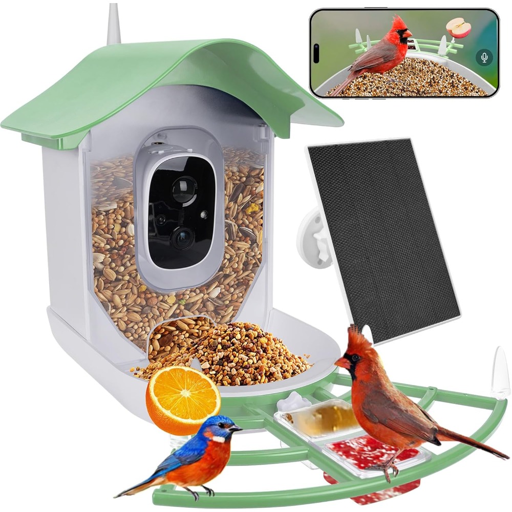 Solar Powered Smart Bird Feede - Smart Bird Feeder Camera avaliação e preço