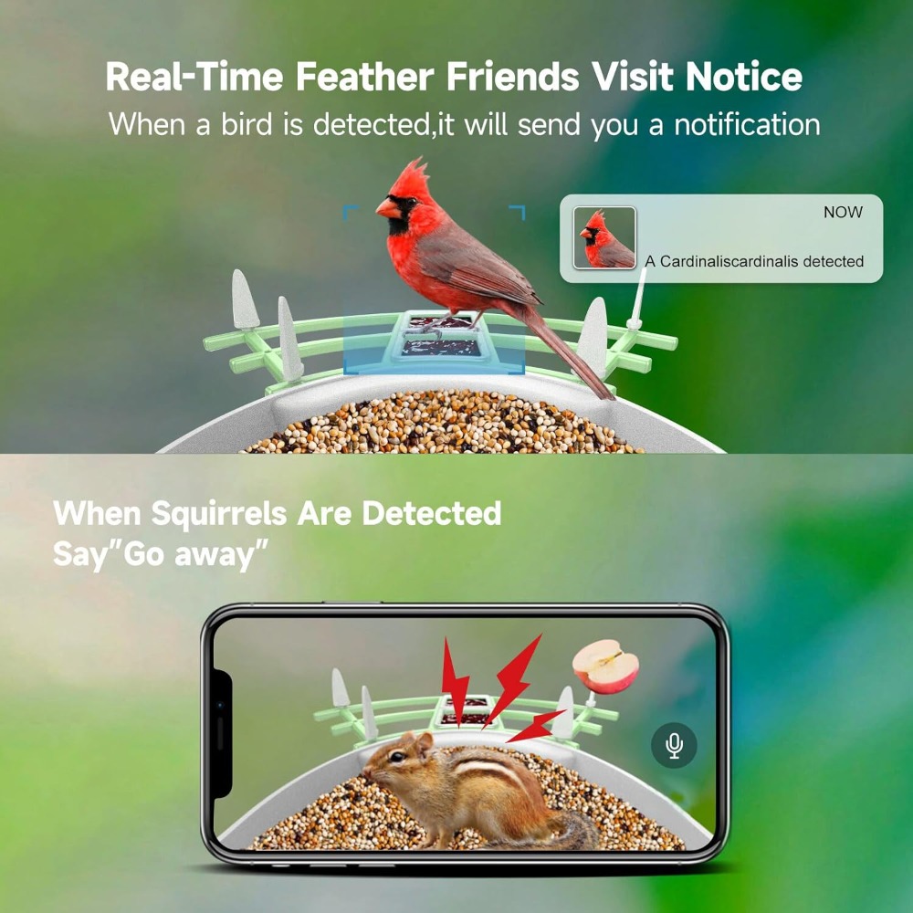 Solar Powered Smart Bird Feede - Smart Bird Feeder Camera avaliação e preço
