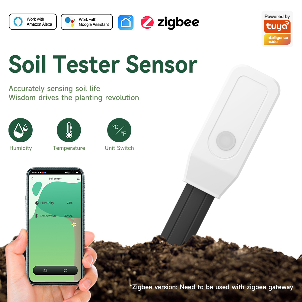 iHseno Tuya Zigbee Smart Soil  - Smart Garden Sensors avaliação e preço