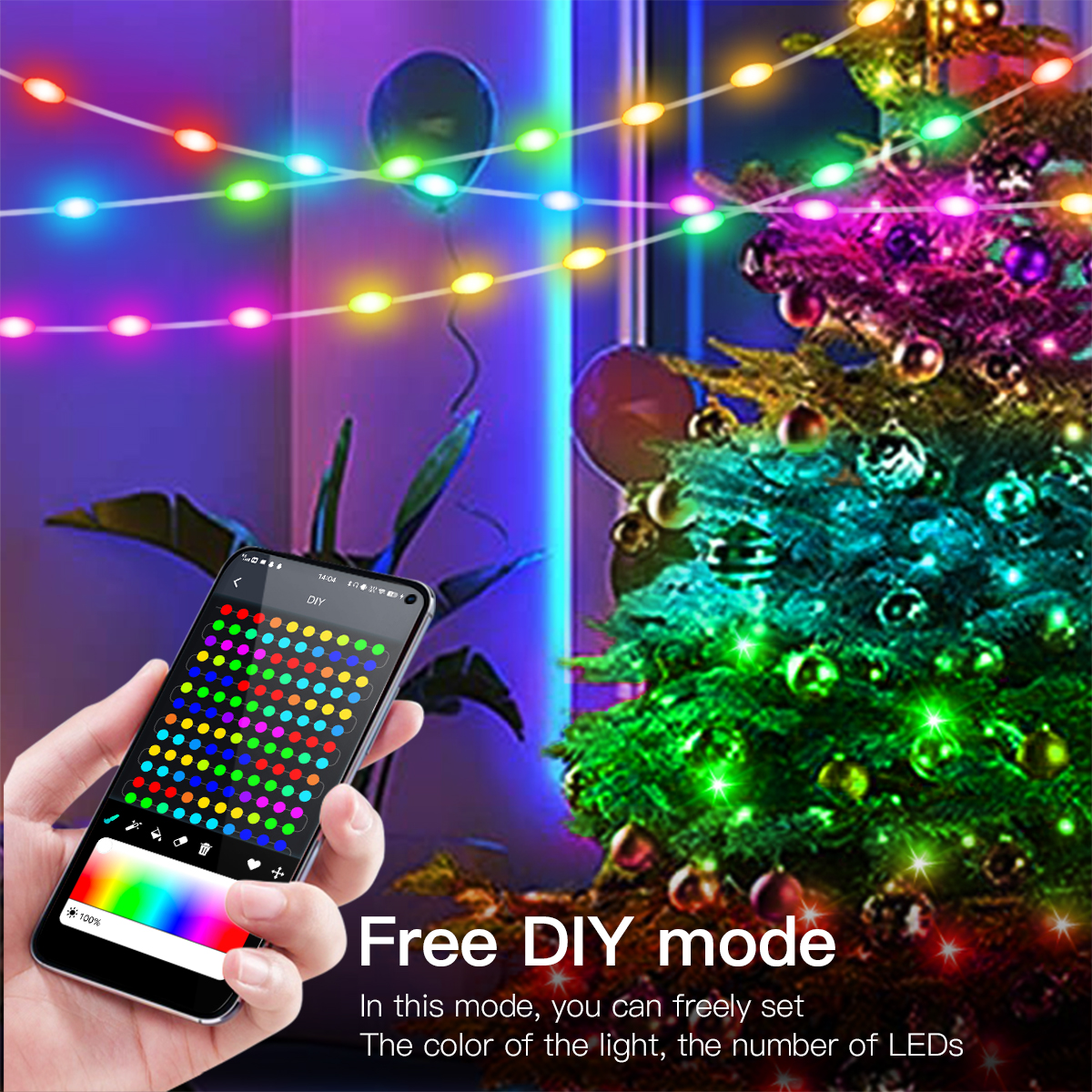 Wireless Bluetooth APP Control - Smart Garden Festoon Lights avaliação e preço