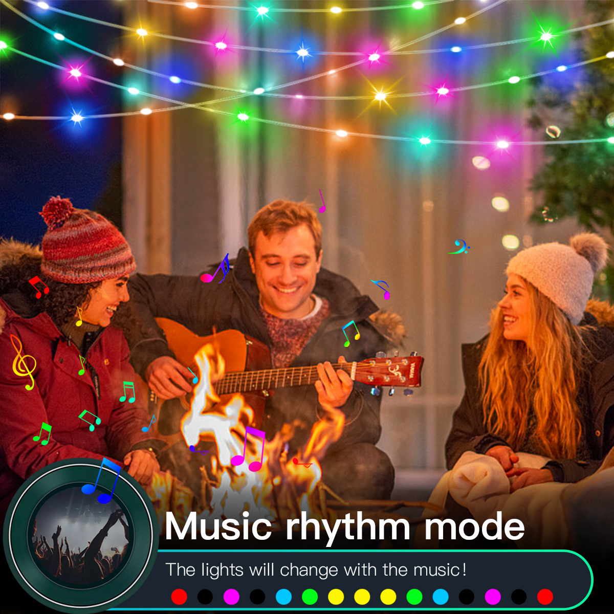 Wireless Bluetooth APP Control - Smart Garden Festoon Lights avaliação e preço