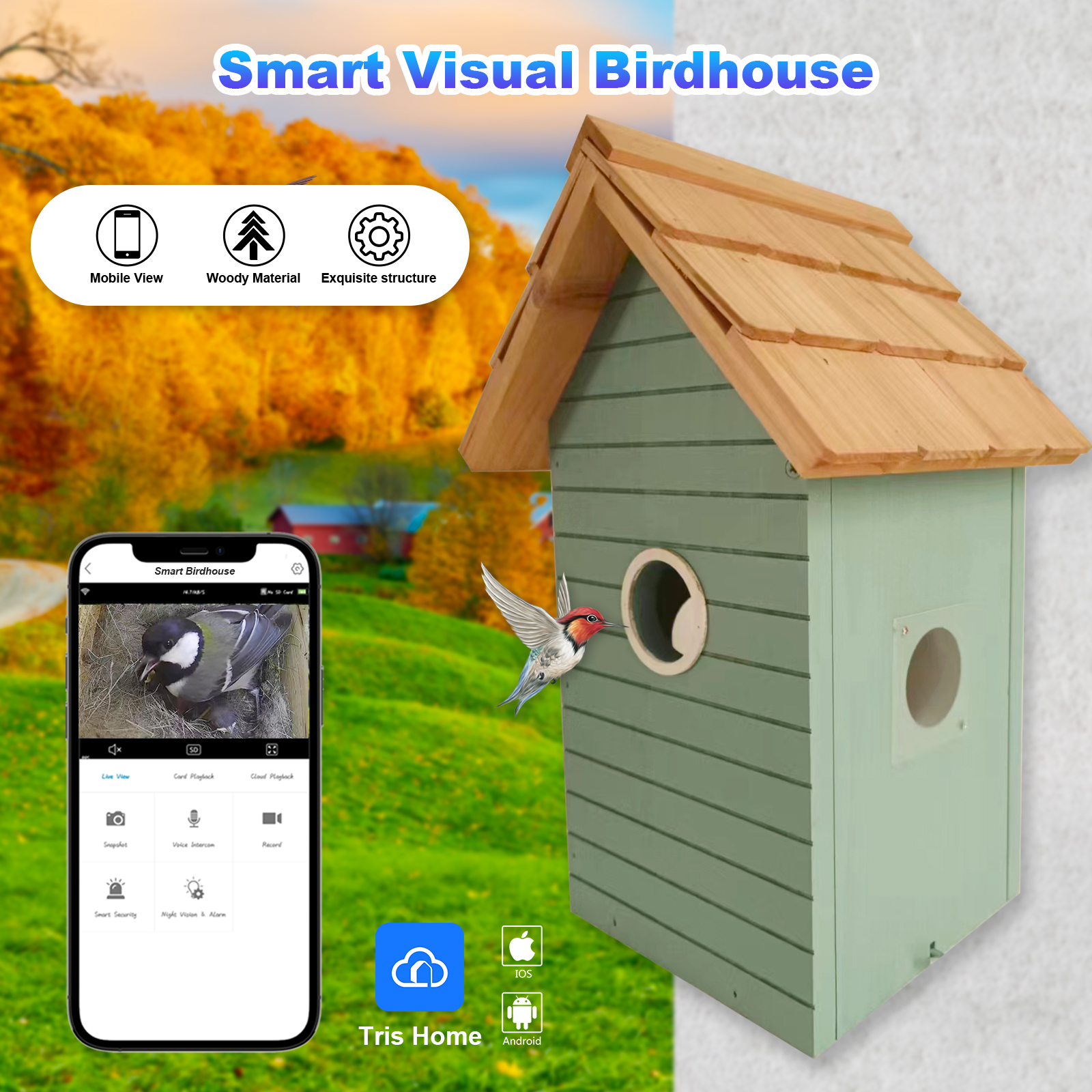 Factory Price 3MP Smart Bird F - Smart Bird Feeder Camera avaliação e preço