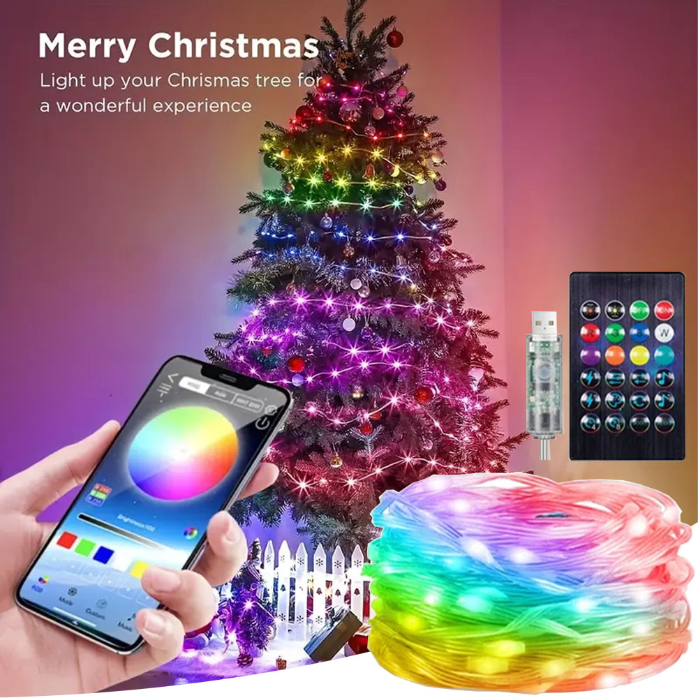 RGBIC Smart String Lights USB  - Smart Garden Festoon Lights avaliação e preço