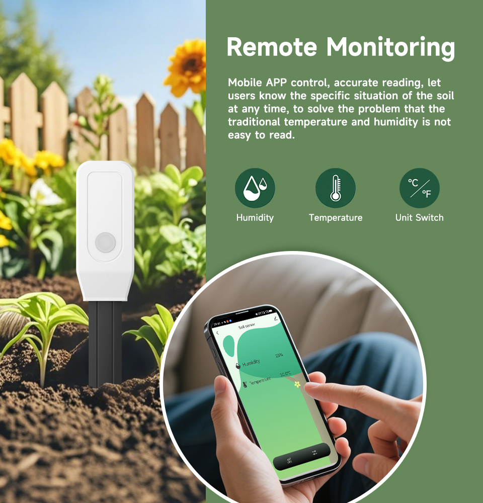 Smart Soil Tester Sensor, Zigb - Smart Garden Sensors avaliação e preço