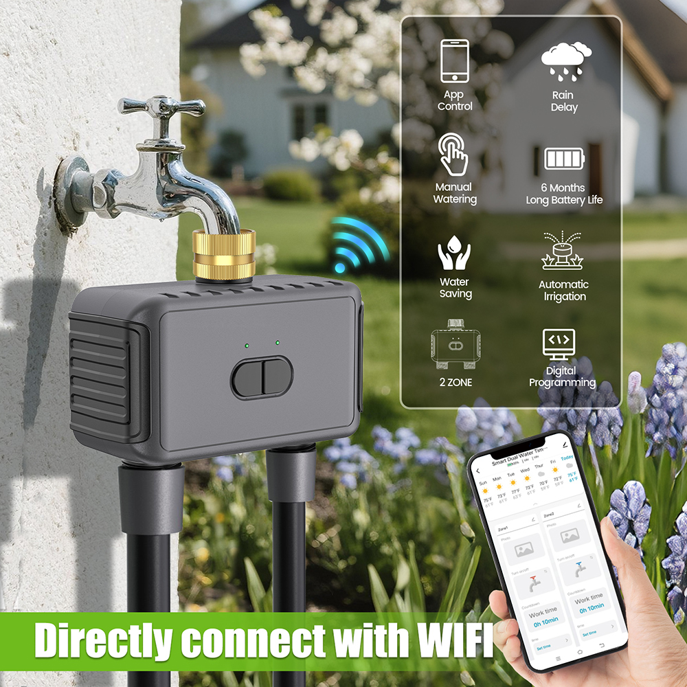 Wifi Automatic Water Timer Dua - Smart Garden Outdoor avaliação e preço