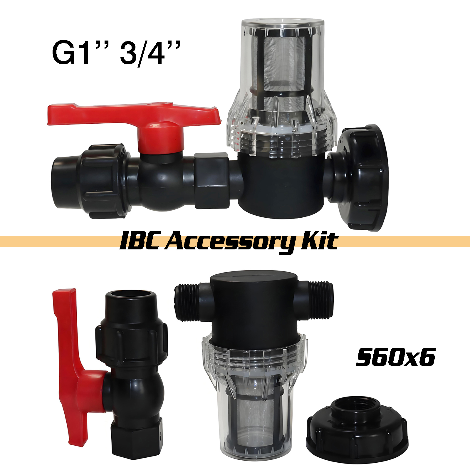 3Pcs Kit IBC water tank filter - Smart Garden Watering System avaliação e preço