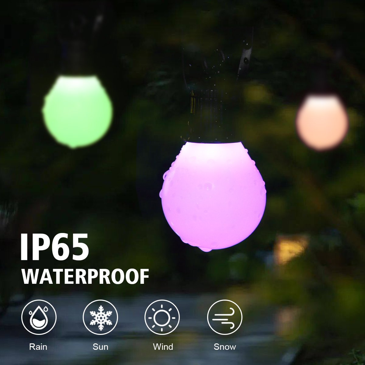 Smart WIFI and Bluetooth G40 L - Smart Garden Festoon Lights avaliação e preço