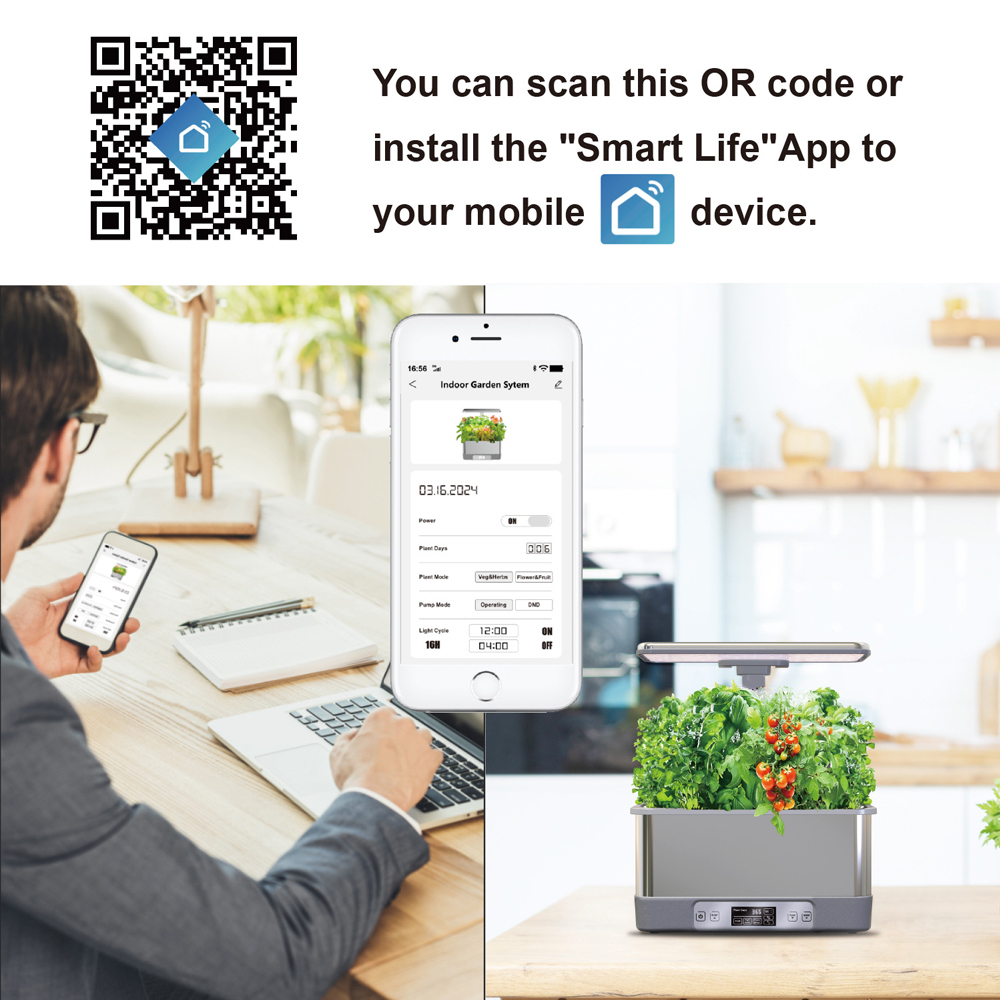 Tuya WiFi Indoor Garden Hydopo - Smart Pod Garden avaliação e preço