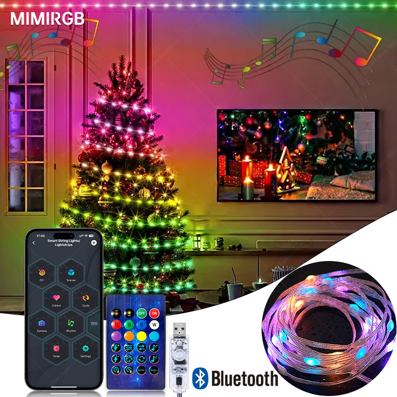 DIY RGBIC Smart String Lights  - Smart Garden Festoon Lights avaliação e preço