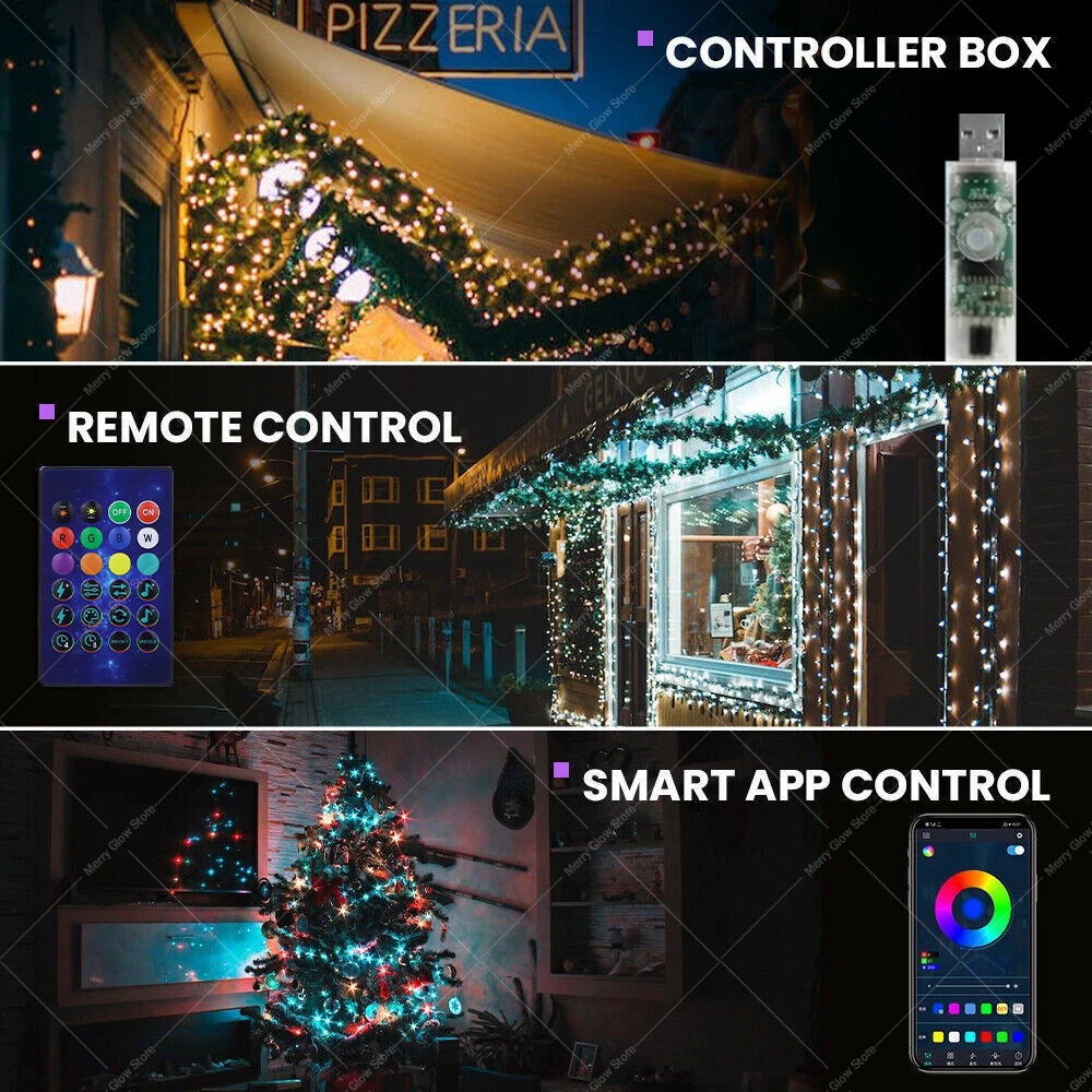 DIY RGBIC Smart String Lights  - Smart Garden Festoon Lights avaliação e preço