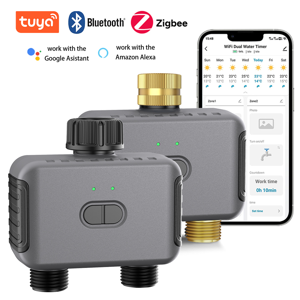 Tuya Smart Dual Water Timer Bl - Smart Garden Outdoor avaliação e preço