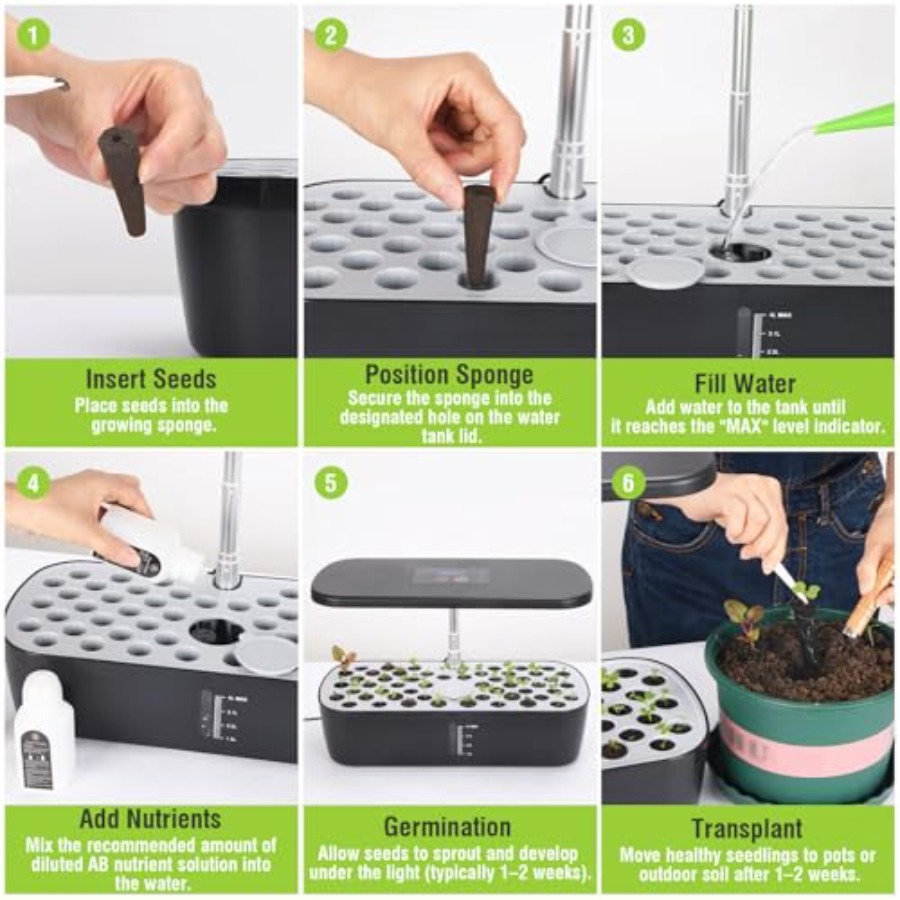 52 Pods Hydroponics Growing Sy - Smart Pod Garden avaliação e preço