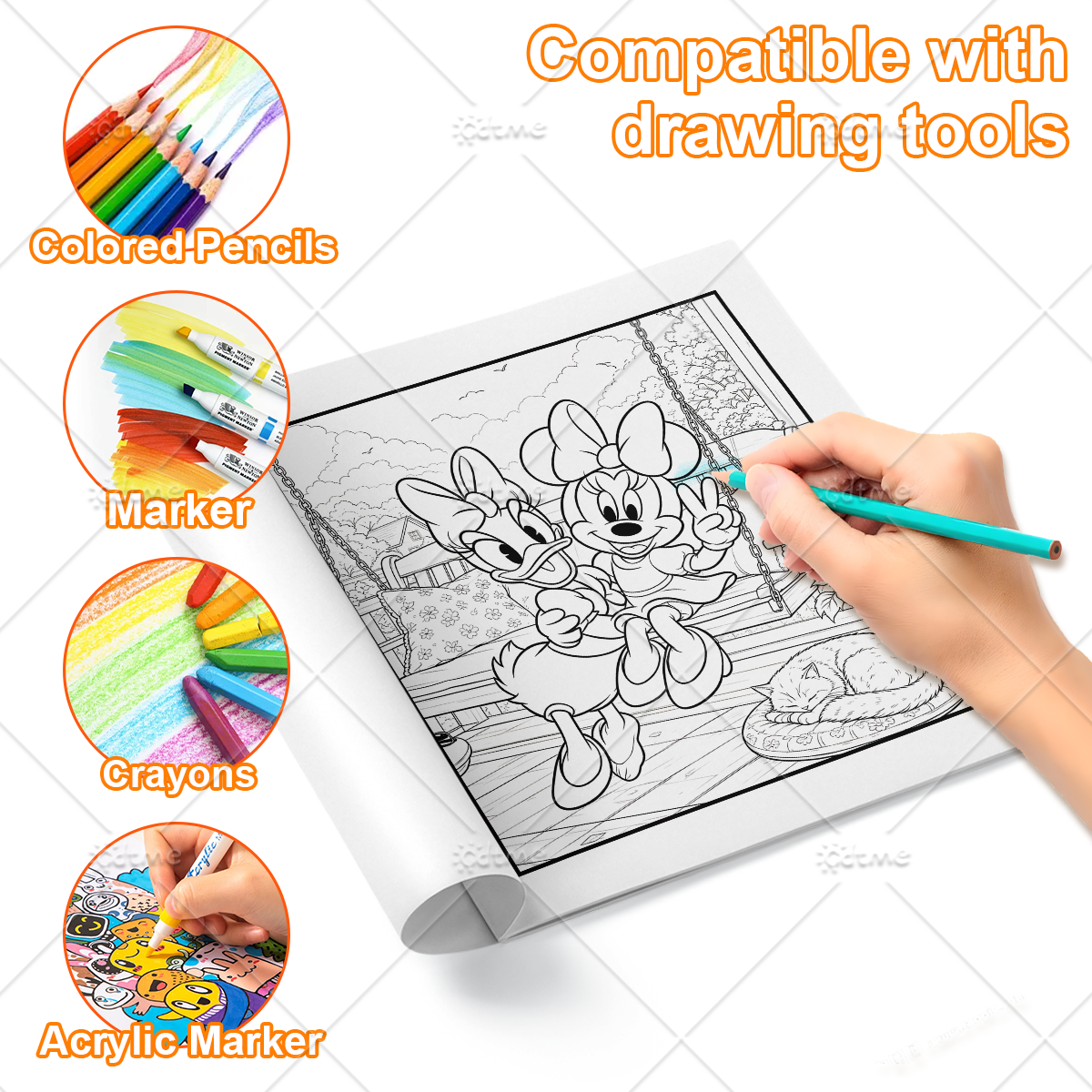 Disney Garden Diary Coloring B - Garden Journal Planner avaliação e preço