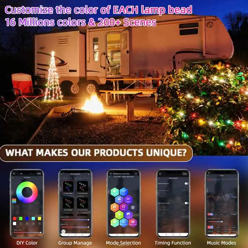 Led Fairy Light Strip Christma - Smart Garden Festoon Lights avaliação e preço