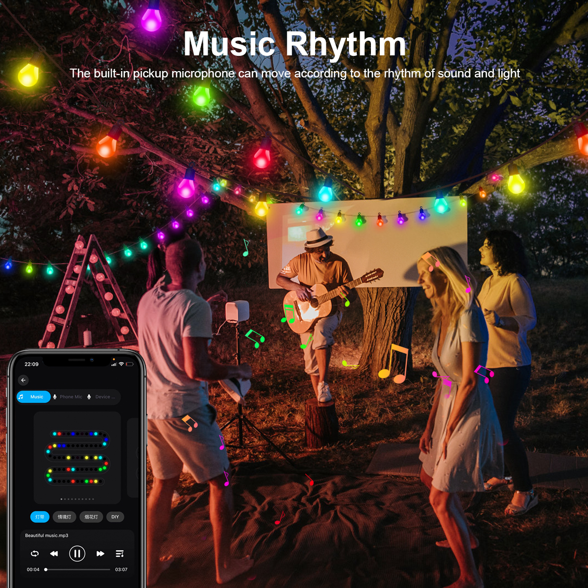 Smart G40 LED Bulb String Ligh - Smart Garden Festoon Lights avaliação e preço