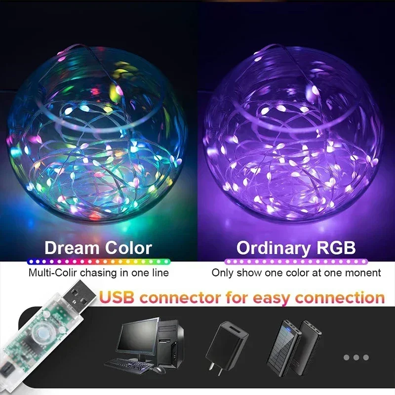 DIY RGBIC Smart String Lights  - Smart Garden Festoon Lights avaliação e preço