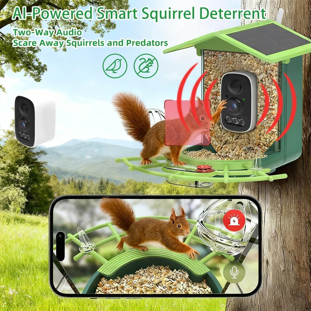 Smart Bird Feeder 2K Live View - Smart Bird Feeder Camera avaliação e preço