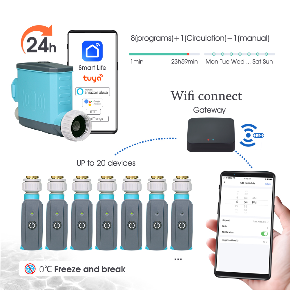 WiFi/Blueteeth Water Timer wit - Smart Garden Tap Timer avaliação e preço
