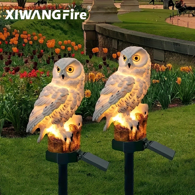 Solar Owl Statue Garden Light  - Smart Garden In Home avaliação e preço