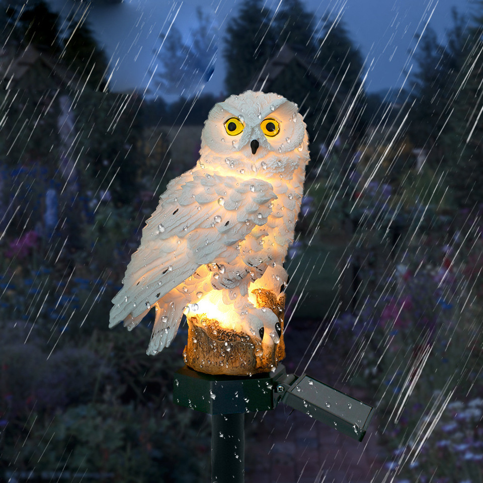 Solar Owl Statue Garden Light  - Smart Garden In Home avaliação e preço