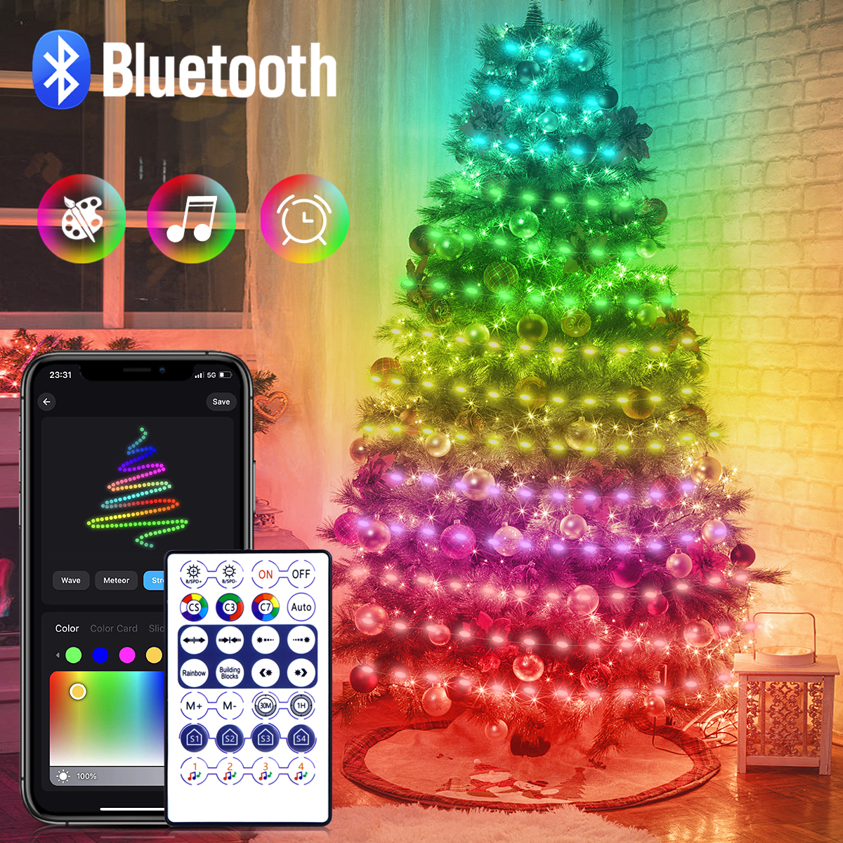 Bluetooth RGB LED String Light - Smart Garden Festoon Lights avaliação e preço