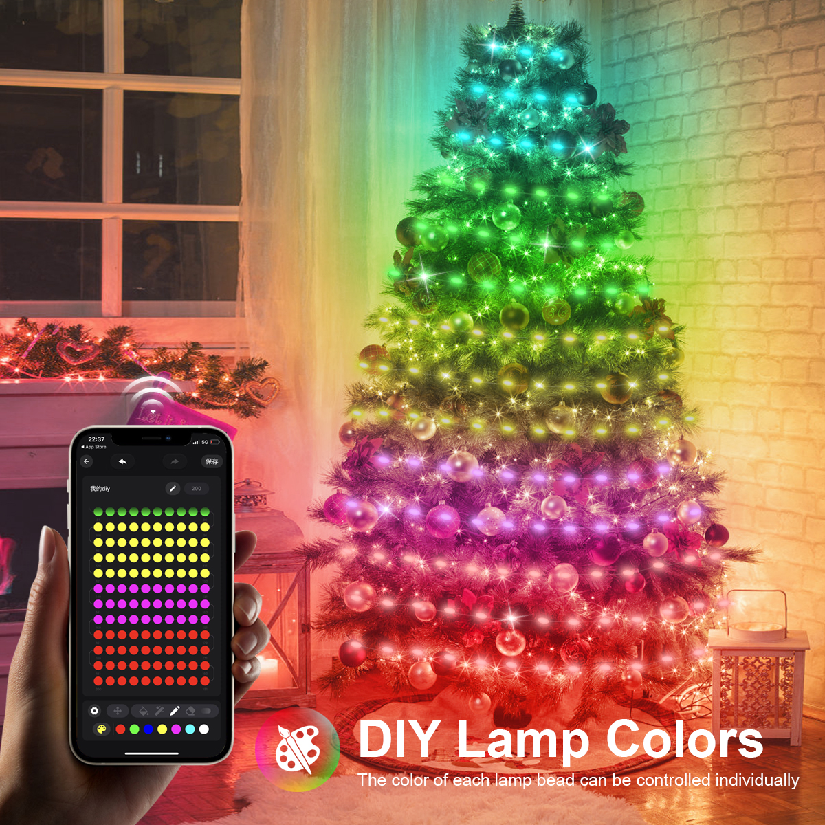 Bluetooth RGB LED String Light - Smart Garden Festoon Lights avaliação e preço