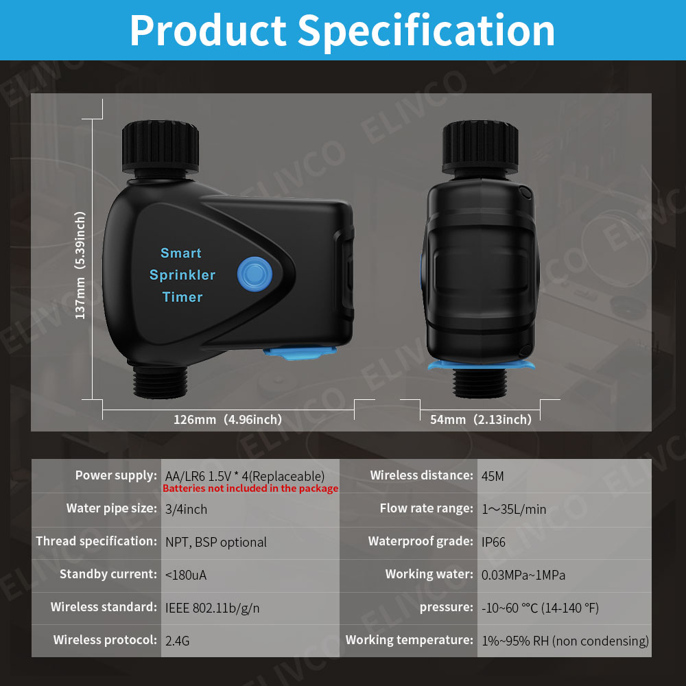 Tuya WiFi Smart Water Device w - Smart Garden Watering System avaliação e preço