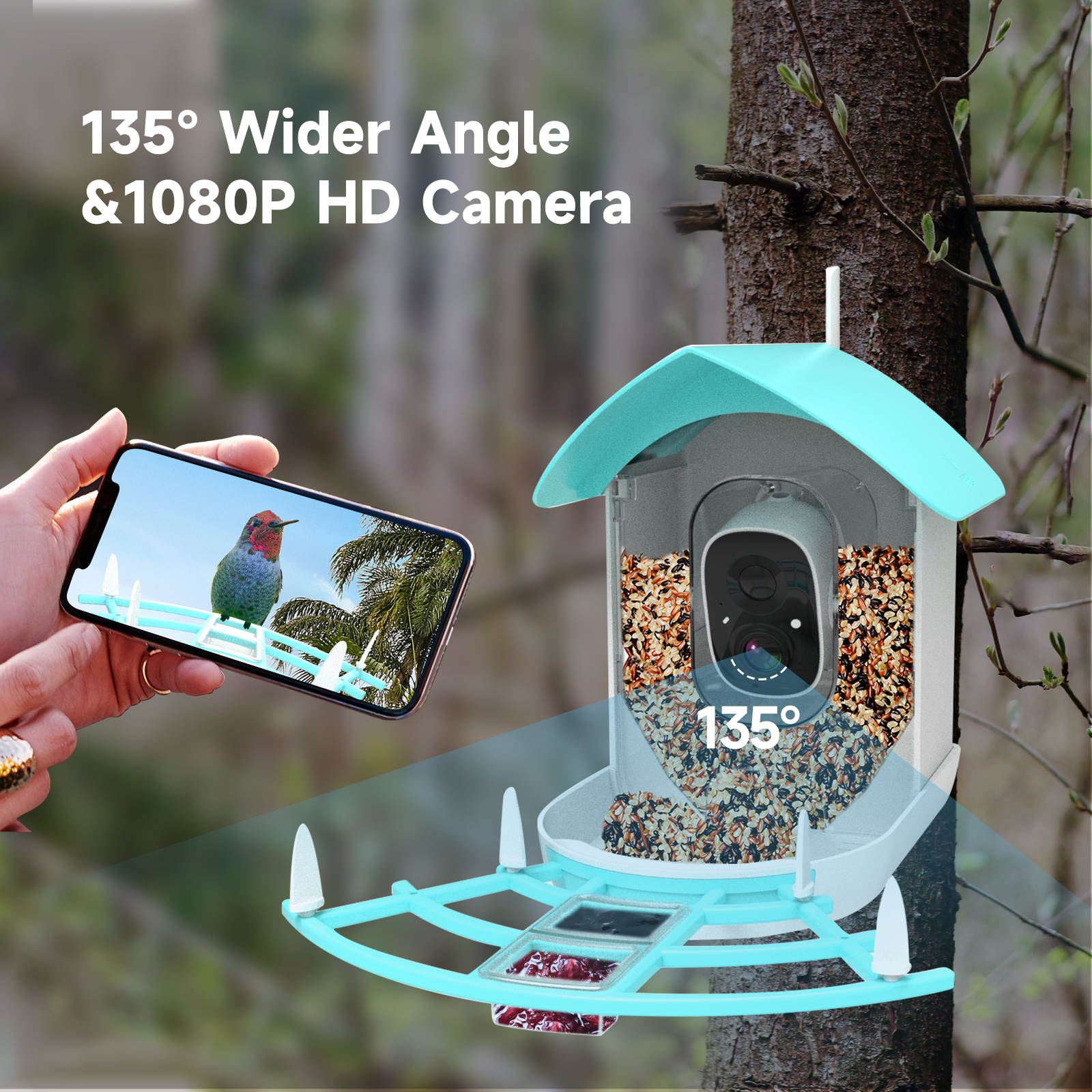 Wireless Automatic Pet Feeder  - Smart Bird Feeder Camera avaliação e preço