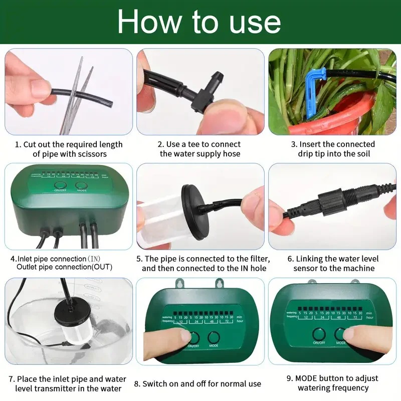 Solar Intelligent Irrigation K - Smart Garden Watering System avaliação e preço