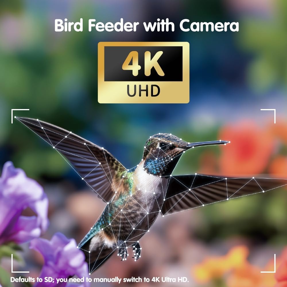 4K UHD AI Bird Feeder Camera,  - Smart Bird Feeder Camera avaliação e preço