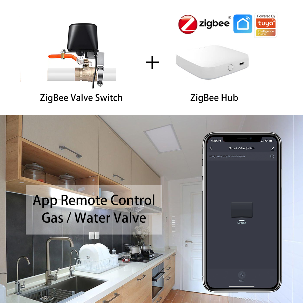 ZigBee Water/Gas Valve Remote  - Smart Garden Watering System avaliação e preço