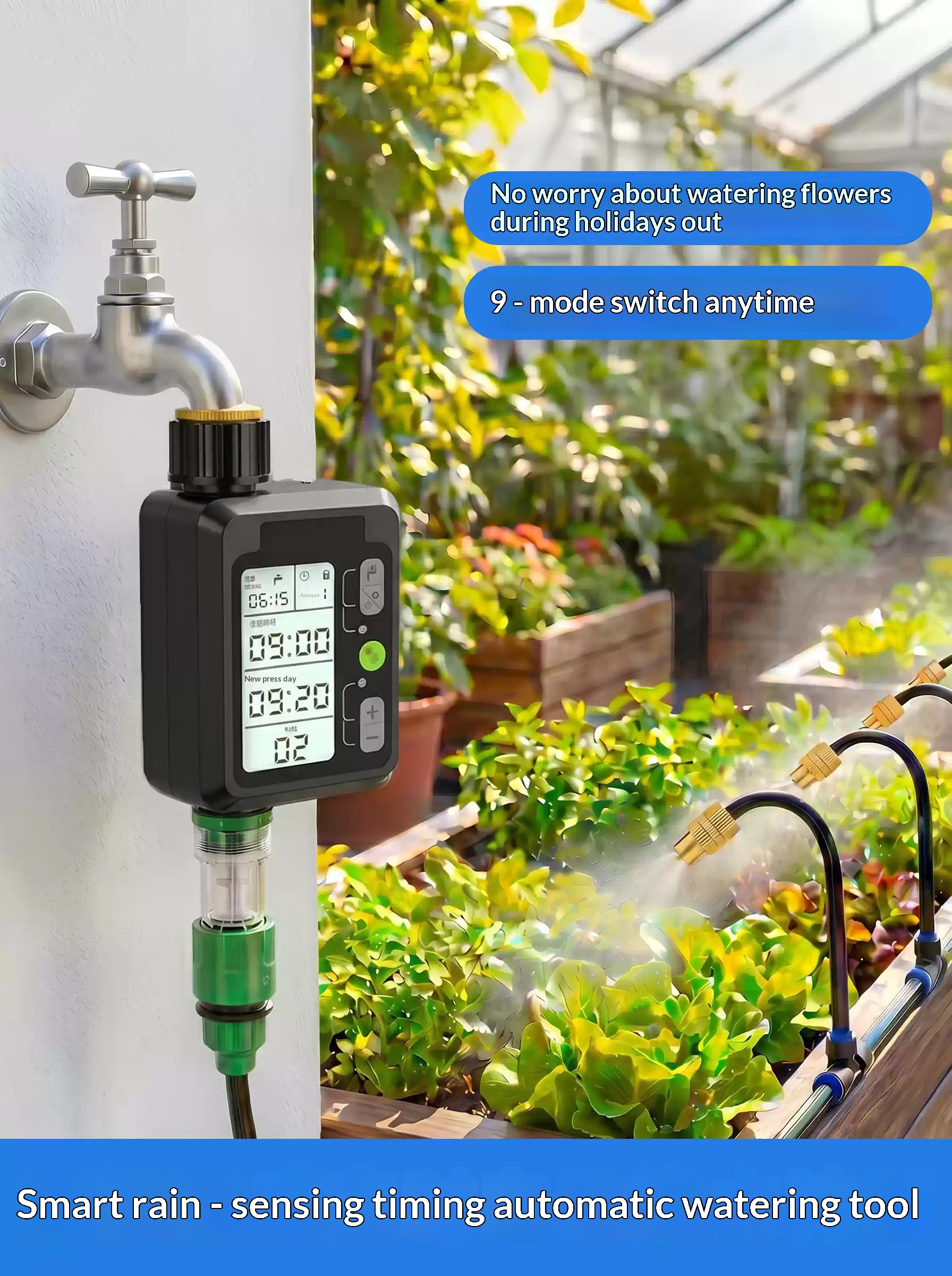 Courtyard Smart Spray Watering - Smart Garden Tap Timer avaliação e preço