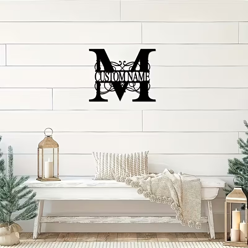 Classic Custom Monogram Metal  - Smart Garden In Home avaliação e preço