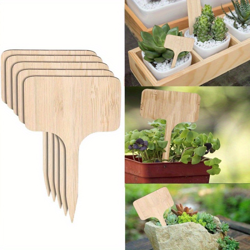 Bamboo Plant Labels, T-Type Wo - Garden Journal Planner avaliação e preço