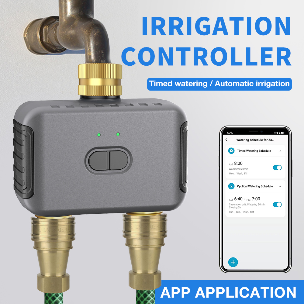 Tuya 2 Zone Watering Timer Gar - Smart Garden Outdoor avaliação e preço