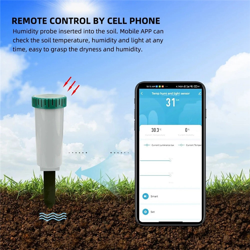 Zigbee Smart 4 In 1 Soil Teste - Smart Garden Sensors avaliação e preço